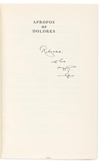 WELLS, H.G. Group of 14 books Inscribed and Signed, "H.G." or "J[aguar]," to Rebecca West ("Rebecca" or "Panther") or her son Anthony.